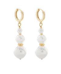 GS GRADUATED PEARL EARRING