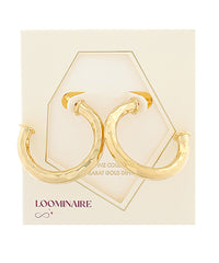 GS TEXTURED OPEN HOOPS