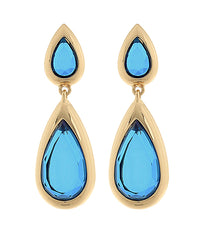 GS 2 TEAR DROP DANGLE EARRING