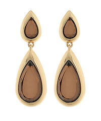 GS 2 TEAR DROP DANGLE EARRING