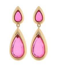 GS 2 TEAR DROP DANGLE EARRING