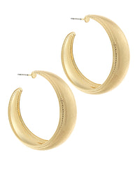 GS WIDE POLISHED METAL HOOPS