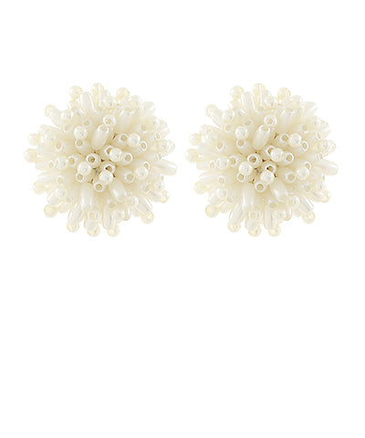 GS CLUSTER RICE PEARL EARRING