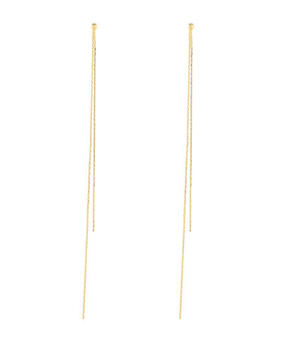 GS LAYERED CHAIN LONG EARRINGS