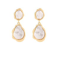 GS 2 BAROQUE PEARL DANGLE EARRINGS