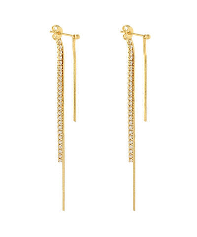GS 3 LAYERED CHAIN EARRINGS