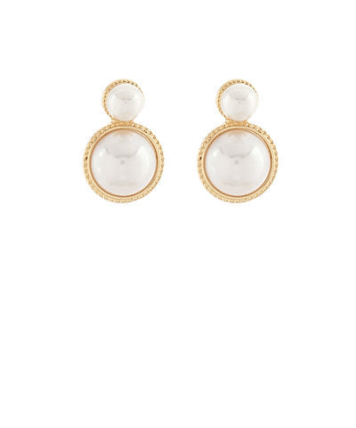 GS DOME PEARL EARRINGS