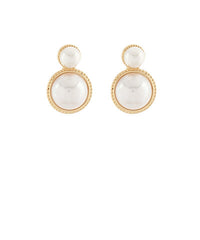 GS DOME PEARL EARRINGS