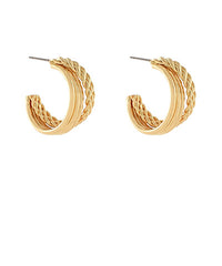 GS LAYERED AND TEXTURED HOOPS