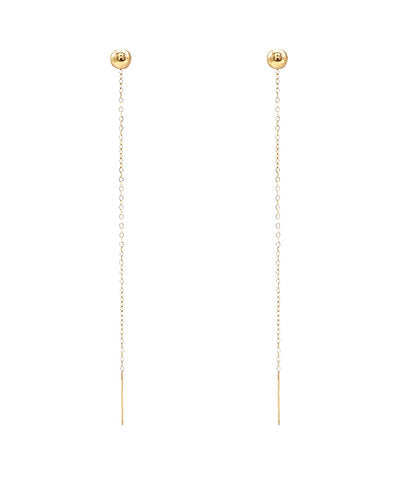GS CCB BALL AND CHAIN EARRINGS