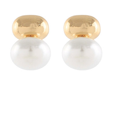 GS PEARL AND GOLD STUDS
