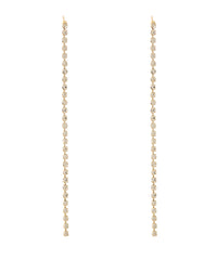 GS PAVE CHAIN LONG EARRINGS