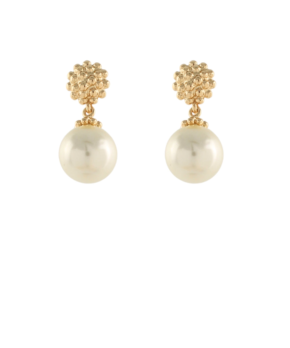 GS 15MM PEARL DANGLE EARRINGS