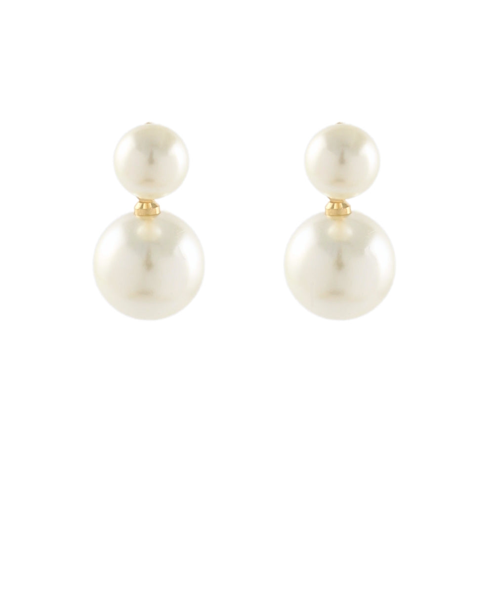 GS 2 PEARL DANGLE EARRINGS