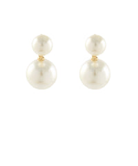 GS 2 PEARL DANGLE EARRINGS