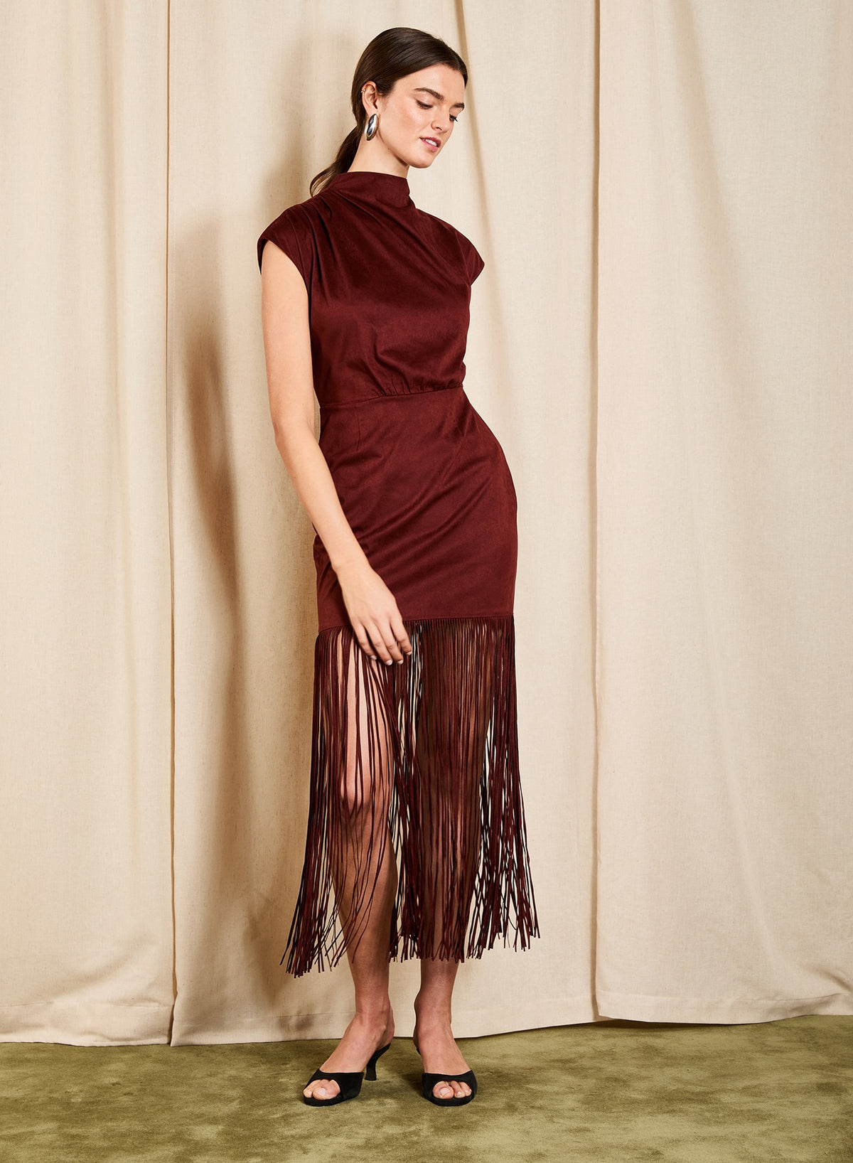 SAYLOR ASTELLE FRINGE DRESS