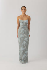 SAU LEE SAVIE JACQUARD GOWN