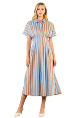 THML STRIPED MAXI DRESS