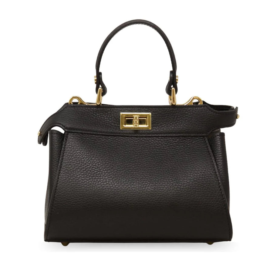 GF ITALIAN LEATHER HANDLE AND CROSSBODY BAG