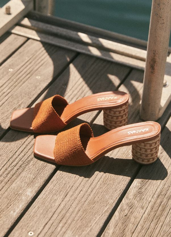 KAANAS AMBER SLIP ON HEEL