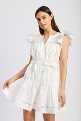 EN SAISON ISABELLA POPLIN MINI DRESS