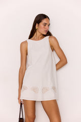 MINKPINK HERA EMBROIDERED MINI DRESS
