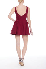 JEWEL FIT AND FLARE MINI DRESS
