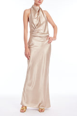 JEWEL HIGH NECK HALTER DRESS