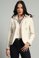 LOLA + SOPHIE HOODED BLAZER W DICKEY