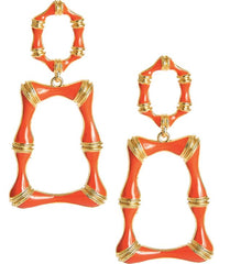 LISI LERCH JORDAN BAMBOO ENAMEL EARRING