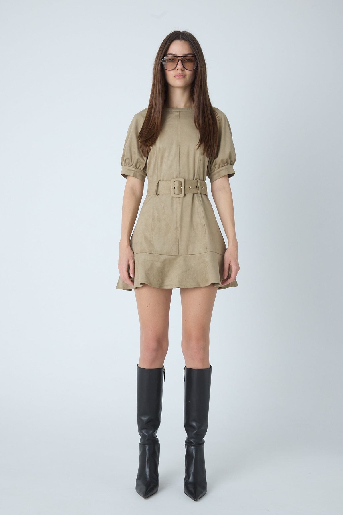 JS71 JORDI SUEDE SHORT DRESS