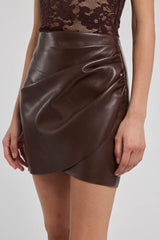 GENERATION LOVE SHYANN VEGAN LEATHER MINI SKIRT