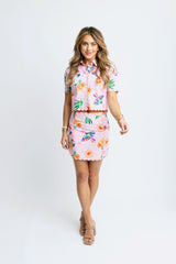 KARLIE TOUCAN FRUIT SCALLOP SKIRT