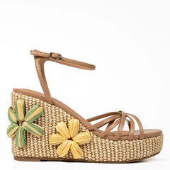 CECELIA LEE FLORAL WEDGE