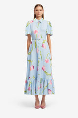LEO LIN BECCA SHORT SLEEVE MIDI
