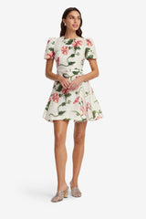 LEO LIN ELYSE SHORT SLEEVE MINI DRESS