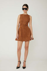 JS 71 LORENZO ULTRA SUEDE MID LENGTH DRESS