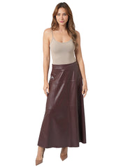 LOVE TOKEN NORA PU SKIRT