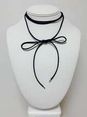 LINKANDLOVE LUX SUEDE WRAP NECKLACE