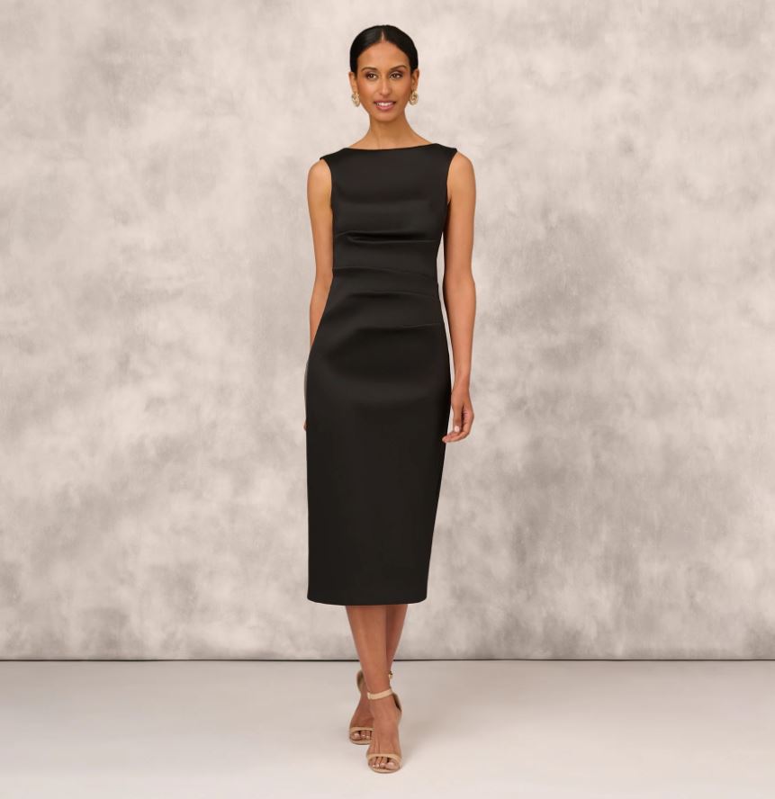 aidan mattox stretch mikado midi dress Buy Aidan Mattox Stretch Mikado Midi Dress - Navy At 20% Off