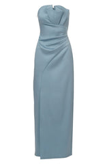 AIDAN MATTOX STRAPLESS CRUMB CATCHER GOWN