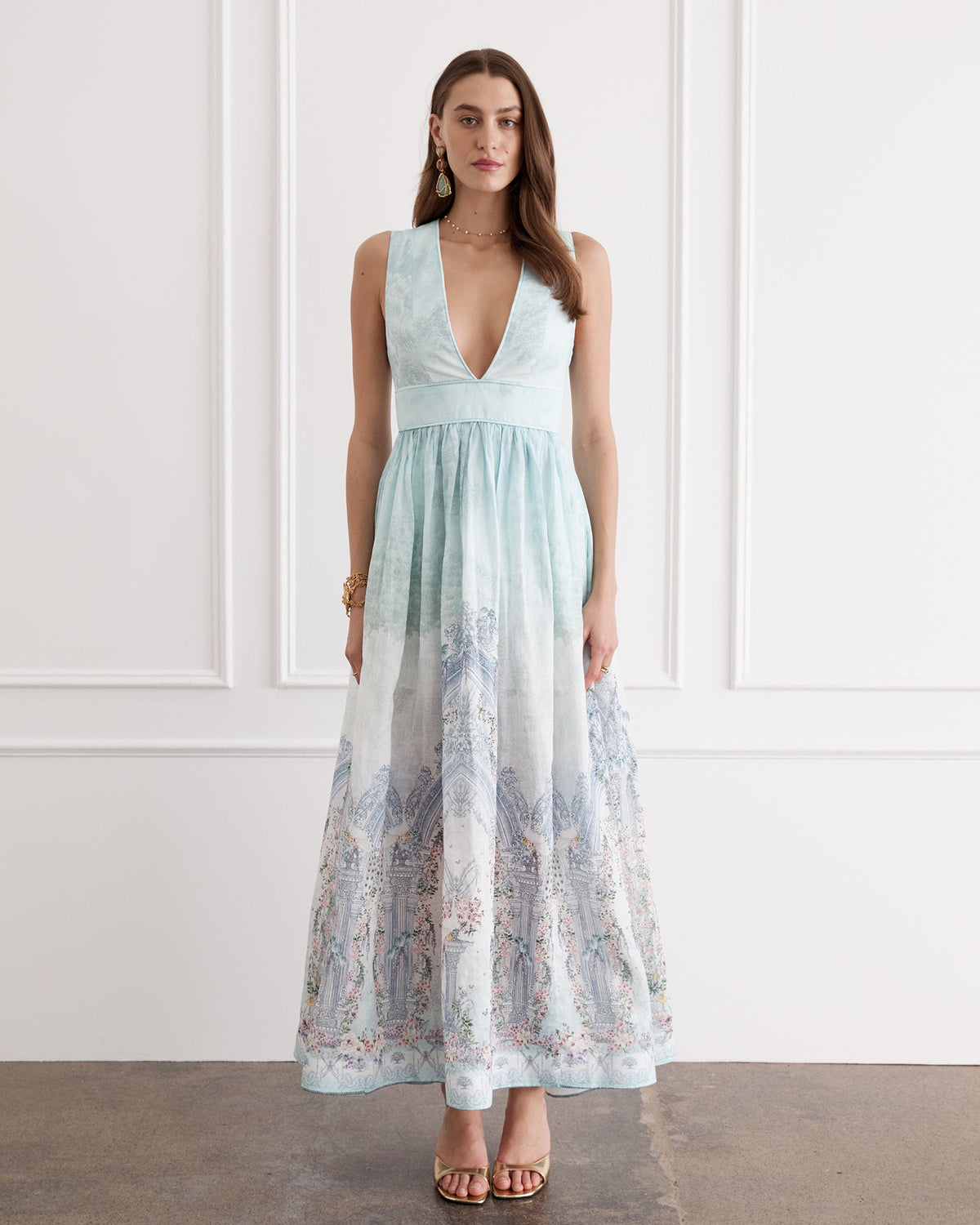 AQUA BLU MELODY MAXI DRESS