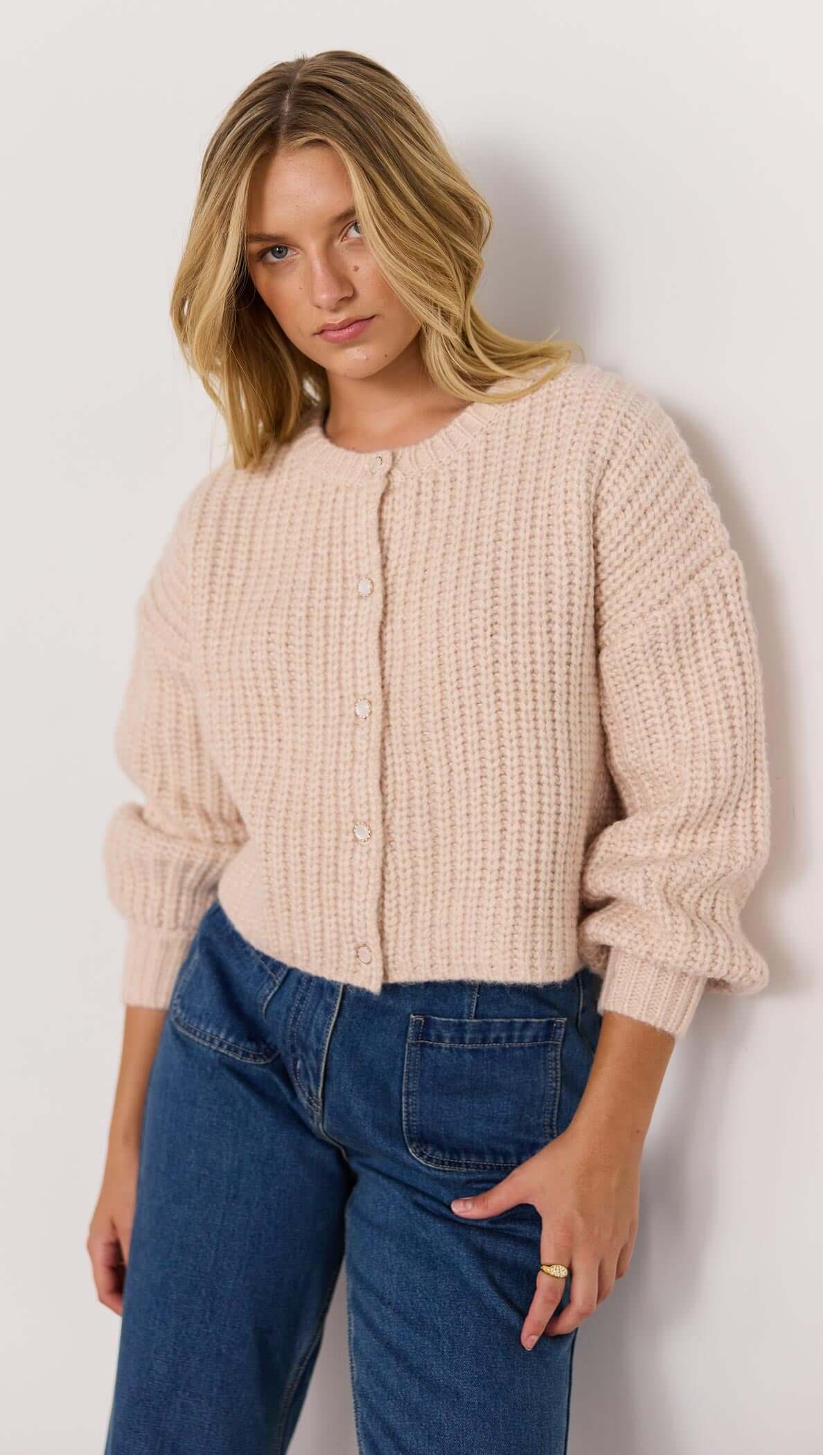 MINKPINK MARLO CHUNKY CARDIGAN