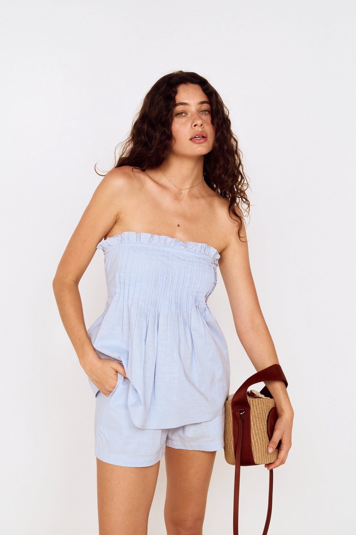 MINKPINK INES STRAPLESS TOP