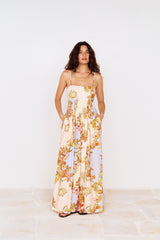 MINKPINK FIORE TIE BACK MAXI DRESS