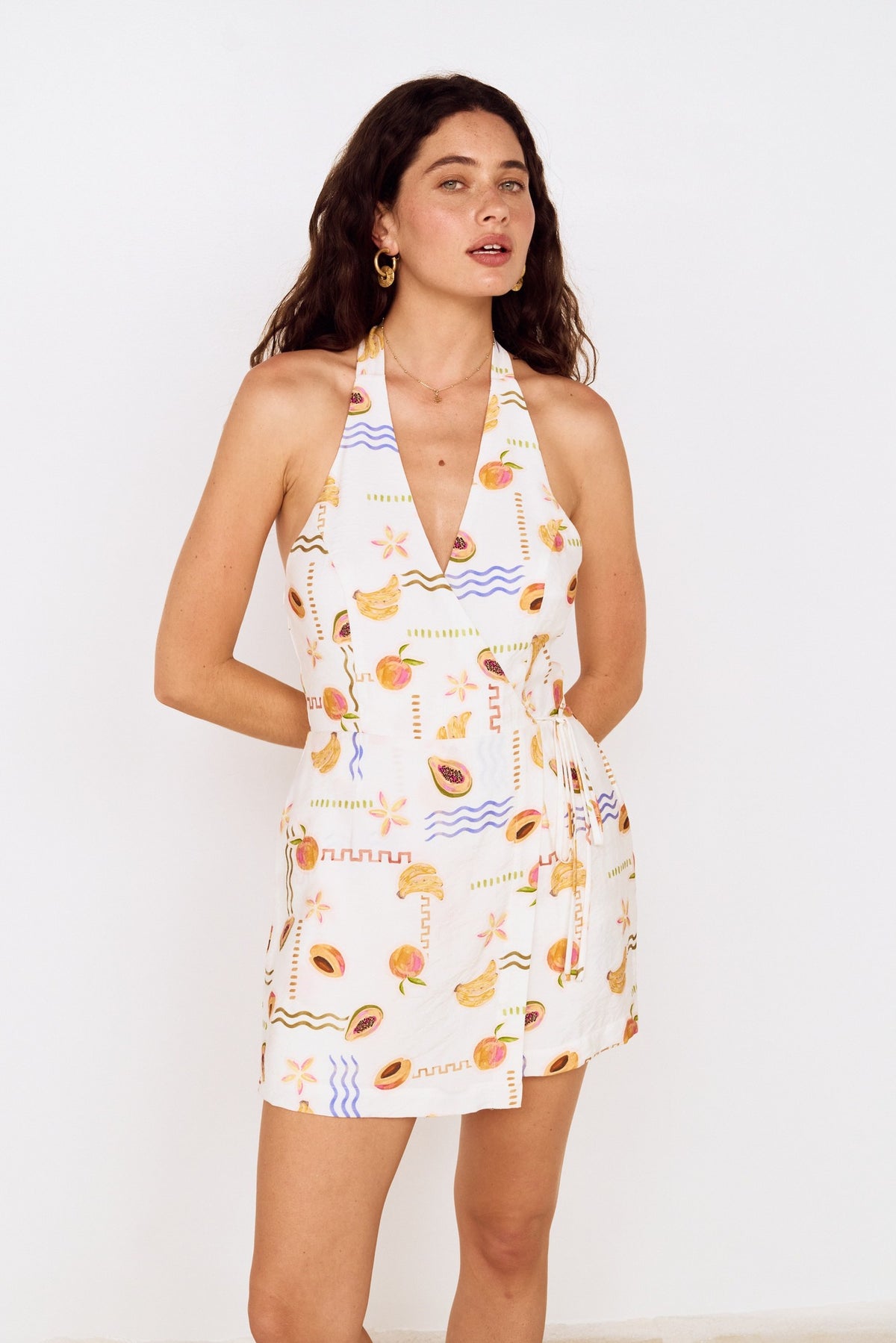 MINKPINK CARMEN HALTER ROMPER