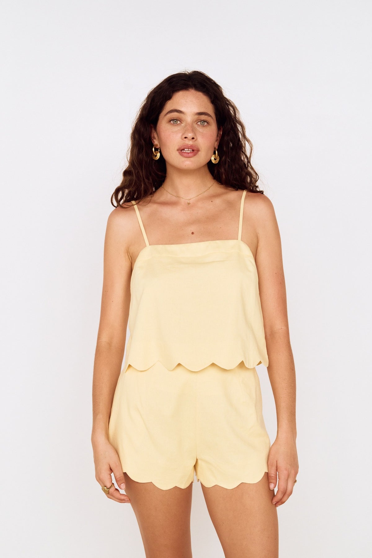 MINKPINK SCALLOP HEM SET