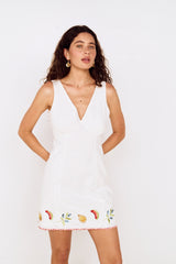 MINKPINK SANTORINI EMBROIDERED DRESS