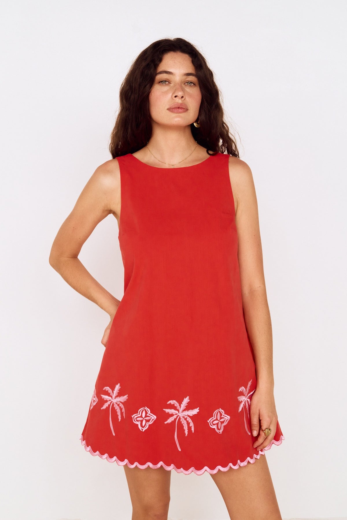 MINKPINK AMAYA EMBRIODERED MINI DRESS