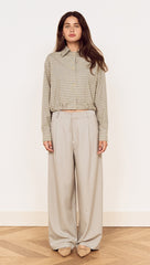 MINKPINK MILA BUBBLE HEM SHIRT